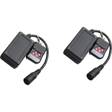 KingKuee 2x Taşınabilir 3 Pins Xlr Kablosuz Uzaktan Kumanda Alıcısı Duman Sis Makinesi Dj