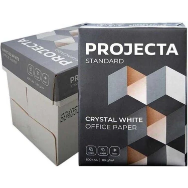 Projecta Fotokopi Kağıdı (Standart) (A4) (80 gr) (500 lü) (5 Paket/Koli) (1
