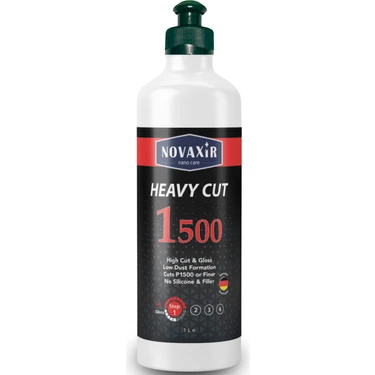 Novaxir Heavy Cut 1500 Çizik Çıkarıcı Kalın Pasta, 500ML, Silikon-Dolgu Içermez