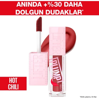 Maybelline New York Lifter Plump Dudak Parlatıcısı- 006 Hot