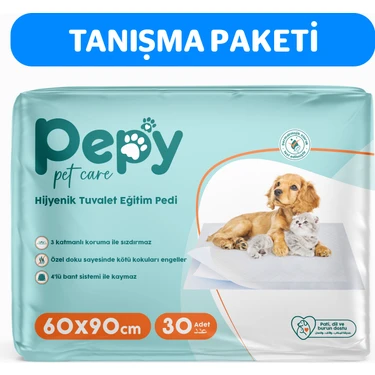 Pepy Pet Care Pepy 60X90 Hijyenik Tuvalet Eğitim Pedi 30'lu 1