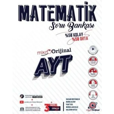 Orijinal Yayınları  Mikro AYT Matematik Soru