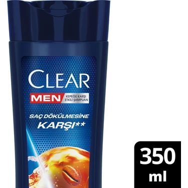 Clear Men Kepeğe Karşı Etkili Şampuan Saç Dökülmesine Karşı 350