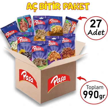 Paşa Kuruyemiş Lezzeti Keşfet Lüx Paket 990 gr - 27