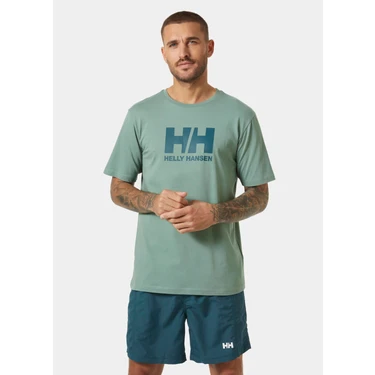 Helly Hansen Logo Erkek Yeşil T-Shirt