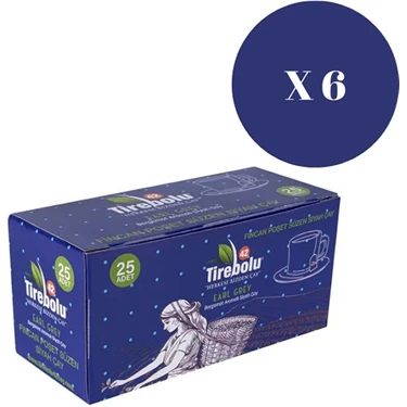 Tirebolu 42 Earl Grey Bergamot Aromalı 25 Li Fincan Poşet Çay x