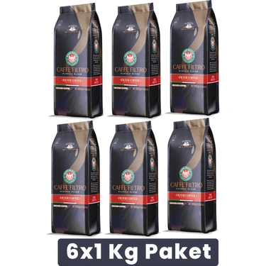 Caffe Filtro Clasico Blend Klasik Filtre Kahve (ÇEKİRDEK VEYA ÖĞÜTÜLMÜŞ) 6X1 Kg