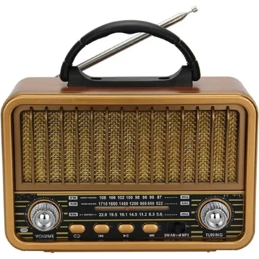 Gaman RT-841 Şarjlı Nostaljik Radyo Bluetoothlu Fm-Sd-Usd- Bluetoothlu