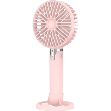 Hermoso Hız Ayarlanabilir Taşınabilir El Mini Fan USB Şarj, Pembe (Yurt