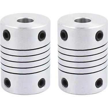 Archive 2x 6mm Ila 8mm Şaft Kaplin 25MM Uzunluk 18MM Çap Step Motor Çoğaltıcı Bağlantı Konnektörü