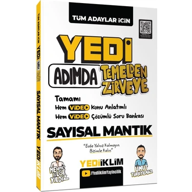 Yediiklim Yayınları Yedi Adımda Temelden Zirveye Sayısal Mantık Video Konu Anlatımlı Video Çözümlü