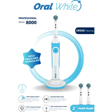 Oral White Professional Series 8000 Şarjlı Diş Fırçası