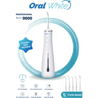 Oral White Professional Series 9000 Şarjlı Ağız Duşu 5