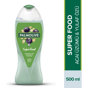 Palmolive Duş Jeli Superfood Acai Üzümü & Yulaf 500