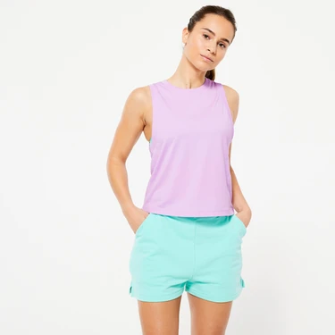 Decathlon Kadın Lila Crop Top