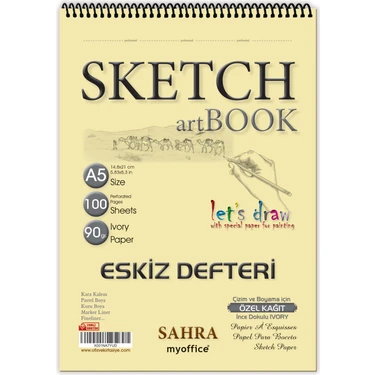 Folix Sketchbook SAHRA A5 Spiralli 90 gr. Ivory 100 yaprak Fiyatı