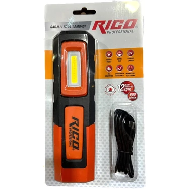 RICO 013-RC0031 Şarjlı Mıknatıslı Led Lamba 600