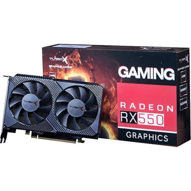 Turbox Arcade Hero M RX550 Amd Gddr5 128BIT Dvi.hdmi Çift Fan 4gb Ekran