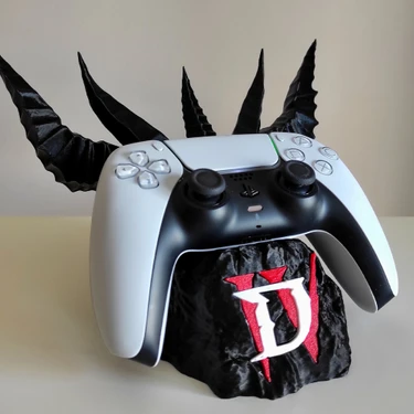 Nerva Design 3D Diablo Dekoratif Kol Tutucu, Joystick Kumanda Standı, Xbox / Ps4 / Ps5