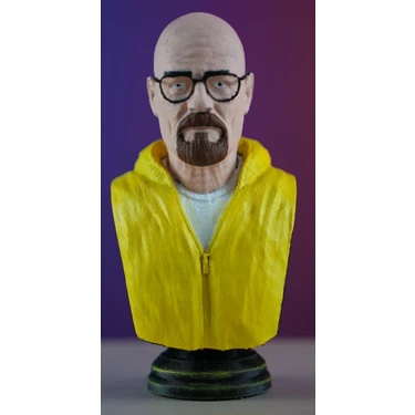 Bi'şeyler Sepeti Walter White Breaking Bad Boyalı Büst Figür - 15