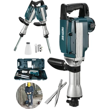 Dragro Alman DRG-5800 Turbo 5800 Pro 17  kg Büyük Tip Kırıcı Hilti 70 Joule Taşıma
