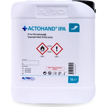 Acto Actohand® Ipa 5 Litre | El ve Cilt Antiseptiği - Alkol 75 %