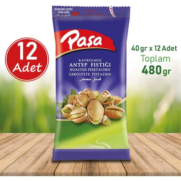 Paşa Kuruyemiş Kavrulmuş Antep Fıstığı 40 gr x