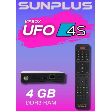 Sunplus Vıpbox Ufo 4s Uydu Alıcısı 4gb Ram Dünyanın En