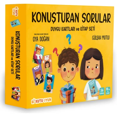Bi Kutu Oyun Konuşturan Sorular Duygu Kartları ve Kitap Seti Gülşah Mutlu 0-2 Yaş Eğitici