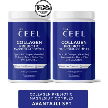 Vita Ceel 2'li Magnezyum Complex ve Collagen Tip 1,