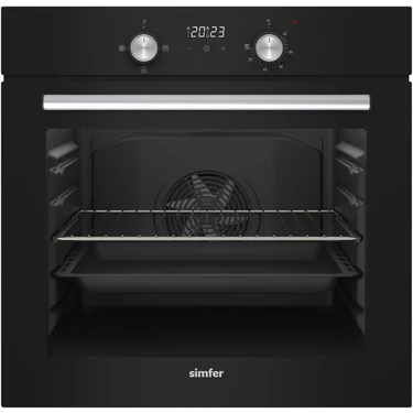 Simfer SB8203 Diamond 4 Programlı Siyah Cam Power Turbo Ankastre
