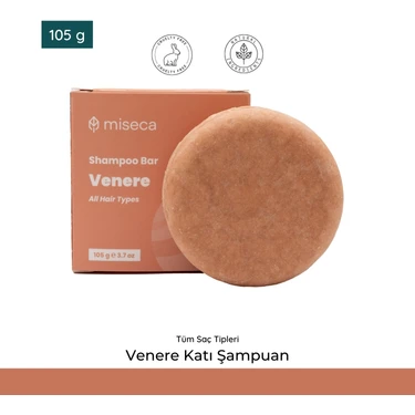 Miseca Venere Canlandırıcı Etkili Katı Şampuan Sülfatsız 105 gr Tüm Saç Tipleri İçin
