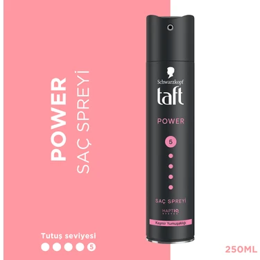 Taft Power Kaşmir ( Mega Güçlü ) Sprey 250 Ml Saç