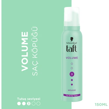 TAFT TRUE VOLUME KÖPÜK 150ML 1 ADET  SAÇ