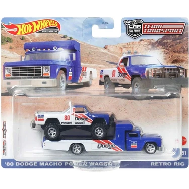 Hot Wheels Premium 80 Dodge Macho Power Wagon Retro Rig Fiyatı