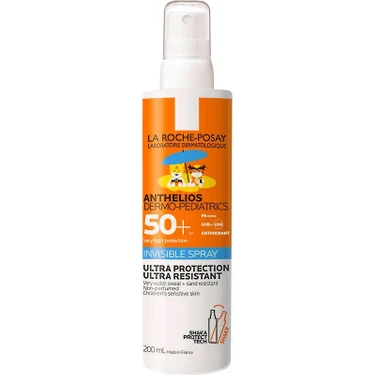 La Roche-Posay Anthelios Dermo Pediatrics Invisible Sprey SPF50+ Hassas Ciltler İçin 200 ml