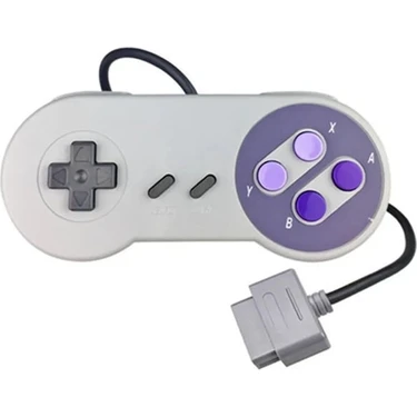 Papajack Gri Mor-Snes Için Yüksek Kaliteli Gamepad Sfc Video Oyun Konsolu Için Süper Nintendo Oyun