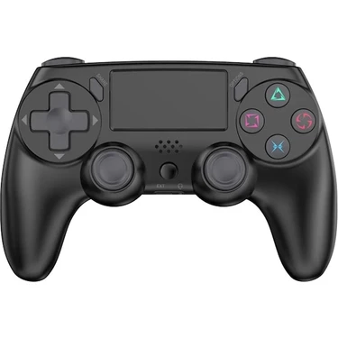 Papajack Siyah-Kablosuz Denetleyici Çift Titreşim Bluetooth Gamepad Ps4 Ps3 Oyun Konsolu Pc