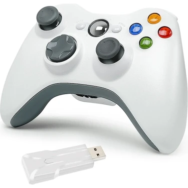 Papajack Kablosuz -01-Xbox 360 Denetleyicisi Için Titreşimli Kablosuz ve Kablolu Joystick Pc