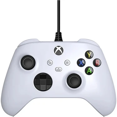 Papajack Xbox Serisi Xs Gamepad Video Oyunu Denetleyicisi Için Beyaz Kablolu Denetleyici, Xbox One