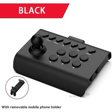 Papajack Siyah-Taşınabilir Joystick 3 Bağlantı Modu Arcade Stick Denetleyici Hassas Hassas Destek