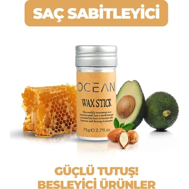 Ocean Hair Wax Stick Saç Şekillendirici, Sabitleyici, Saç