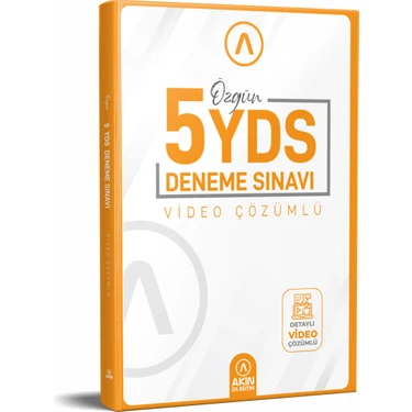 Akın Publishing Özgün 5 YDS Deneme Sınavı Video