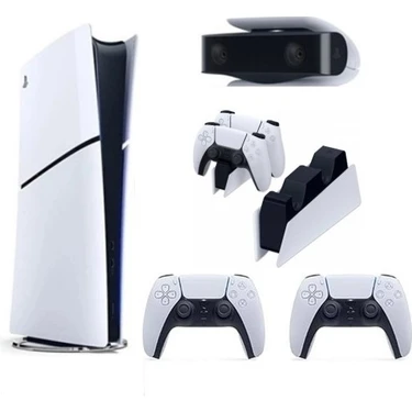 Sony Playstation 5 Slim Dijital Edition + 2 Dualsense + Şarj Istasyonu + Ps5 Kamera Oyun