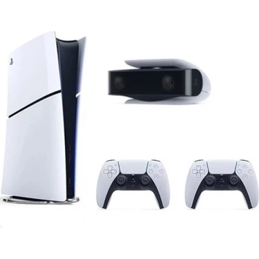 Sony Playstation 5 Slim Dijital Edition + 2 Dualsense + Ps5 Kamera Oyun