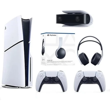 Sony Playstation 5 Slim Cd'li + 2 Kol + Ps5 Kamera + 3D Kulaklık Oyun