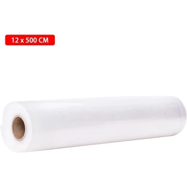 Yaci Shop 12X500CM Stili Vakum Sealer Vakum Paketleme Ruloları Için Mutfak Gıda Vakum Torbası