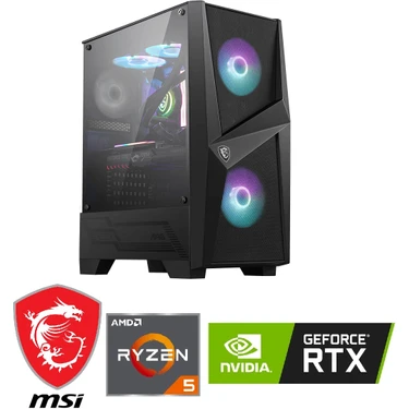 MSI GAMİNG PC DDR5 / 16 GB RTX-4060-Ti /RYZEN 5-7500F / 16 GB DDR5 5200 MHZ RAM / 1 TB M.2 SSD /