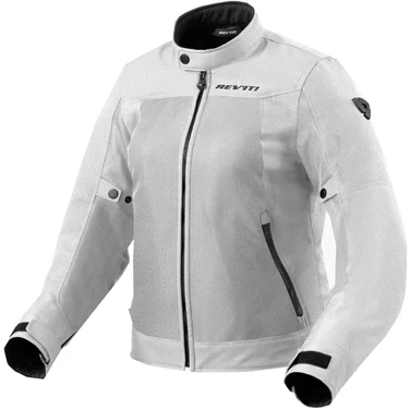 Revit Yazlık Kadın Motosiklet Montu Gri Hava Alabilen Polyester Malzeme ile Slim Fit
