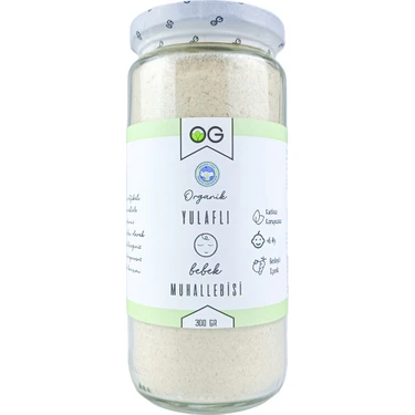 OG natural Organik Yulaflı Bebek Muhallebisi Karışımı 300 GR +6